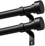 Black Curtain Poles for Eyelet Curt