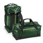 Eagle Creek Migrate Duffel 60L Travel Bag - Featuring Durable Water-Resistant 100% Recycled Materials, Wide Mouth Opening, and Tuck Away Backpack Straps, Forest