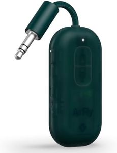 AirFly Pro 2 – Bluetooth Adapter for Airplane, Pair 2 AirPods or Wireless Headphones – 3.5mm AUX Bluetooth Transmitter for Cars, Boats, Treadmills, TVs– Airplane Travel Essentials, Teal Ice