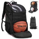 TRAILKICKER 35L Soccer Sports Backpack with Attachable Shoe Bag and Ball Compartment Padded 17" Laptop Compartment, for Basketball, Gym, Football, Volleyball