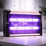 Electric Mosquito Killer, Fly Insect Killer Machine, Insect Bug Zapper,Fly Catcher and Trap Killer LED Lamp for Restaurants,Home,Office,Bedroom (Black-D)
