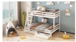 PIONEER TRIPLE BUNK BED KIDS BEDS ADULTS BEDS IN WHITE BUNK BED FOR KIDS