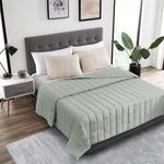 HomeSmart Products Green Weighted Blanket King Size 30 lbs 88"x104", 400 Thread Count Ultra Soft Fabric, Perfect for Couples and California King Beds Sage