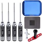 HobbyPark Hex Drivers 1.5mm 2.0mm 2.5mm 3.0mm Allen Keys Driver, RC Wheel Wrench, RC Screw Tray for RC Car Traxxas Arrma Axial SCX10 Redcat Racing Helicopter Drone