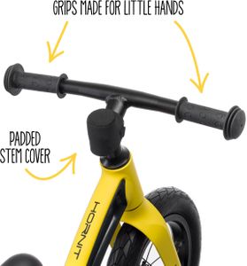 Hornit Airo Kids Balance Bike, 12-Inch Push Bike – Magma Red
