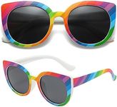 PolarSpex Girls Sunglasses-Polarized Toddler Cat Eye Sunglasses-Unbreakable & Fashionable Kids Sunglasses for Girls Age 2-8