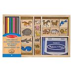 Melissa & Doug Animal Stamp Set | Arts & Crafts | Stamp Sets & Stencils | 4+ | Gift for Boy or Girl