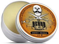 Moustache Wax Beard Wax 15ml – Promotes Facial Hair Growth with Moisture Resistant Feature – Ideal Beard Styling for Men with All Natural Ingredients, Strong Hold, & Sweet Orange Scent Wax