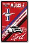 Ford Mustang Legendary Muscle Car Retro Vintage Tin Sign