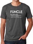 CBTwear Funcle Definition for Best Auncle, My Uncle is Cooler - Men's T-Shirt, Charcoal, Small