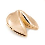 "Fortune Cookie" Box, Gold Plated tarnish proof, D504G
