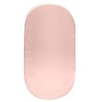 SiinvdaBZX Satin Bassinet Sheets for Baby Girl, Silky Soft Pink Bassinet Fitted Sheets for Hourglass, Oval & Rectangular Bassinet Mattress (Pack of 1)