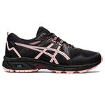ASICS Women's Gel-Venture 8 Running Shoes, Black/Frosted Rose, 8.5 UK