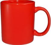 Funny Guy Mugs Plain Red Ceramic Coffee Mug, Red, 11-Ounce