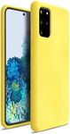 ZUSLAB Nano Silicone Case Compatible with 2020 Samsung Galaxy S20+ S20 Plus 4G 5G Shockproof Gel Rubber Bumper Protective Cover - Yellow