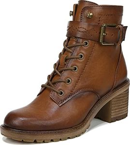 ZODIAC Women's Gemma Combat Boot, Cognac, 8