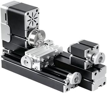 AcmeFlare All-Metal Mini Lathe Machine, 36W 20,000RPM Precision Lathe with 0.02mm Molded Scale – for Wood & Soft Metals (Copper, Aluminum) in DIY, Model Making, Crafts & Education