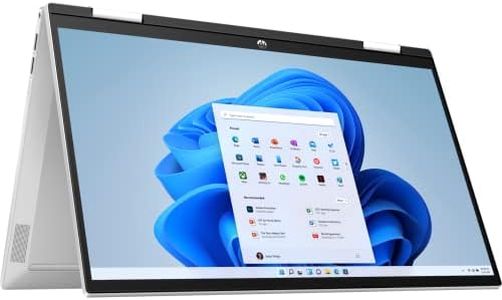 2022 HP Pavilion X360 15.6" FHD IPS Touchscreen 2-in-1 Laptop Intel 11th i7-1165G7 4-Core Iris Xe Graphics 64GB DDR4 2TB SSD Type-C Displayport WiFi 6 FP Reader Windows 11 Pro w/RATZK 32GB USB