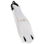SCUBAPRO GO Sport Scuba Fin for Scuba Diving, Snorkeling and Swimming, with Bungee Open Heel Strap, X-Small, White