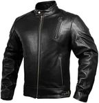 HWK Leather Motorcycle Jacket with 