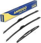 3 wipers Replacement for 2014-2018 Subaru Forester/2015-2019 Outback Legacy/2006-2007 Nissan Murano, Windshield Wiper Blades Original Equipment Replacement - 26"+17"+14" (Set of 3) U/J HOOK