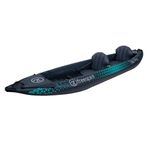 Freespirit Tiki Pro Dropstitch Hybrid Inflatable Kayak Set for 2 People with 2 Paddles, 2 Fins, Pump and Carry Bag, Puncture-resistant, Suitable for Lakes, Rivers, and Oceans, Water Sports, 12ft