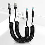 2 Pack Coiled iPhone Lightning Cabl