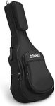 Donner Full Size Acoustic Guitar Gig Bag Backpack for 40 41 inch, 10mm Sponge Pad, Soft Case Cover, 600D Nylon Oxford Waterproof Nonwovens Interior, Two Pockets Black