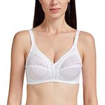 Triumph International Women's Non Padded | Wireless | Claudette 38C White | Polyamide Full-Coverage Bra | Pack of 1