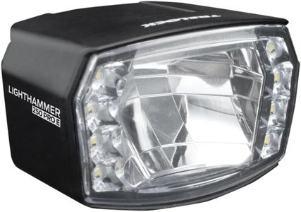TRELOCK LS 990 Lighthammer Pro 250 – E-Bike Fahrradlicht 250 Lux – Leistungsstarker Scheinwerfer mit Fernlicht-Funktion – StVZO zugelassen