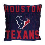 Northwest NFL Houston Texans Unisex-Adult Jacquard Woven Pillow, 20" x 20", Stacked