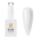 Brille Bee Bolt Gel Nail Polish Super Glossy Finish| Non-Chipping| Non-Smudging| Quick Drying| 15Ml White