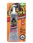 Gorilla Clear Grip Contact Adhesive, Flexible, Fast-Setting, Permanent Bond, Waterproof, Indoor & Outdoor, Paintable, 3oz/88ml, Clear, (Pack of 1), 8140002