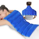 Atsuwell Large Microwave Heating Pad for Back Pain Relief, 22 x 13 '' Full Back Heat Pad Microwavable with Warm and Cold Compress Therapy for Cramps, Stomach Ache, Sore Muscle, Joint Pain and Fatigue