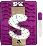 20 Cavity Gummy Making Kit by The Modern Gummy. Use to make Hard Candy, Chocolate, Soap & Ice Cube Tray (1)