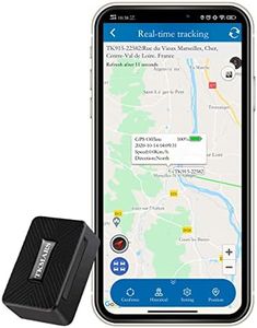 Mini Localizador GPS para Coche sin Suscripción 1500mAH Batería Rastreador GPS Posicionamiento Antirrobo en Tiempo Real Mini GPS Tracker para Bicicleta Moto Coche con App Gratis TK913