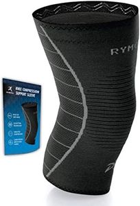 Knee Support Sleeve for Men and Women (Black) (Single Wrap) (2XL - XXL) - Compression Brace for Ligament Injury, Joint Pain Relief, Running, Arthritis, ACL, MCL, Sport
