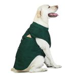 Barks & Wags Dog Sherwani or Dog Wedding Dress, Pet Outfit for Dogs, Dog Clothes, Elegant Dog Costume, Dog Dress for Male Dogs (S, Green)