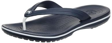 Crocs Unisex-Adult Crocband Flip Flops, Navy, 13 Women/11 Men