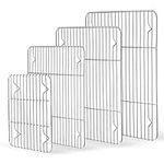 HaWare Cooling Rack Set of 4, Stainless Steel Thick Wire Rack for Baking Roasting Drying, Grilling Large Medium Small Mini Size Oven Tray Rack for Cake/Meat/Cookie, Heavy Duty & Dishwasher Safe