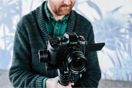 Panasonic LUMIX GH5M2 Mirrorless Camera with 12-60mm Lens, Black