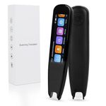 Scan Reader Pen, 112 Languages Scan Translator Pen, Smart Reading Pen for Dyslexia, Elderly, Kids, Students, Supports Speech & Scan to Text, Real Time Pen Reader Scanner