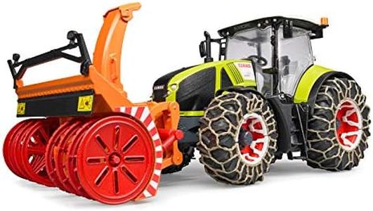 Bruder CLAAS Axion 950 Tractor with Snow Chains and Snowblower