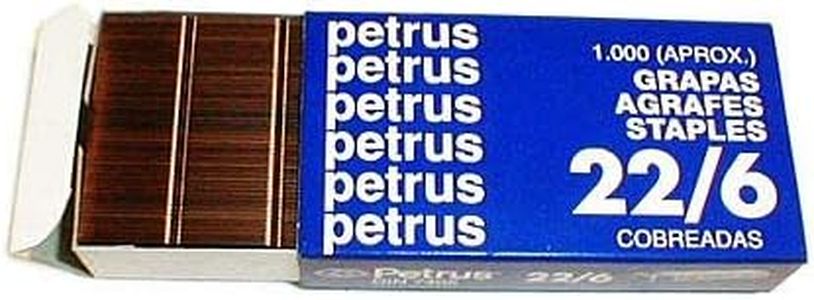 Petrus - Grapas nº 22/6 -caja de 1000 (25 unidades)