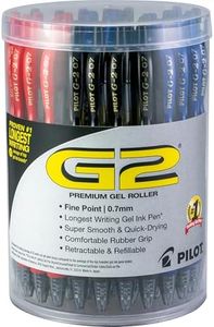 PILOT G2 Premium Gel Pens, Assorted Pens, Fine Point 0.7 mm, Tub of 48