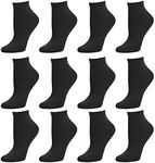 Debra Weitzner Womens Runner Ankle Socks - Low-Cut Colorful Socks (Size 9-11 and 10-13) 12 Pairs