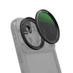 SMALLRIG 52mm Magnetic Circular Polarizers Filter Kit for SMALLRIG Phone Cage for iPhone 15 Series, Magnetic CPL Polarizing Filter with M Mount Filter Adapter, HD Optical Glass Filter Kit - 4388B