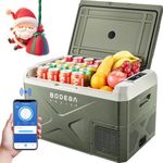 BODEGACOOLER 12 Volt Car Refrigerator, Electric Cooler Portable Freezer WIFI APP Control, 32Quart(30L) RV Car Fridge-4℉-68℉, 12/24V DC100-240 Volt AC for Outdoor Camping Travel Vehicles Home Use