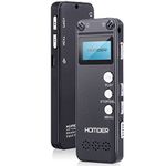 Digital Voice Recorder, Homder USB Professional Dictaphone Recorder with MP3 Player, Activated Rechargeable, Stereo HD Recording for Lectures (32GB)