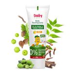 BabyOrgano® Herbal Toothpaste for kids l 100% Ayurvedic l Non Gel Formula l goodness of Babool and Mulethi l Mango Flavour l Fluoride & SLS Free l FDCA Approved - 50gm (Pack of 1)